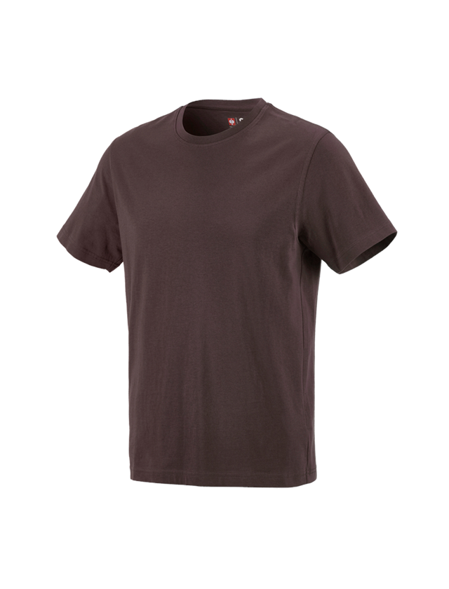 Trička, svetry & košile: e.s. Tričko cotton + hnědá