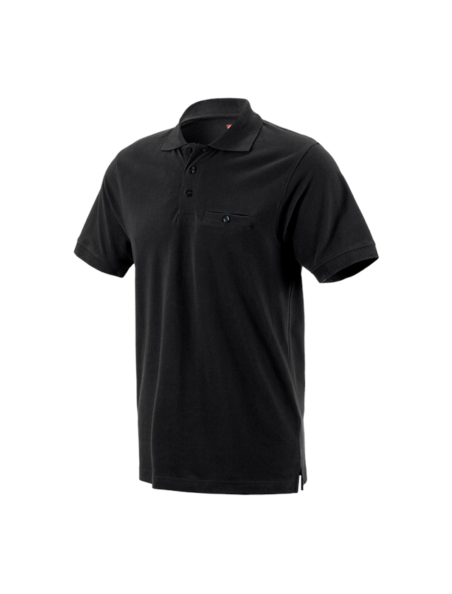 Trička, svetry & košile: e.s. Polo-Tričko cotton Pocket + černá 2
