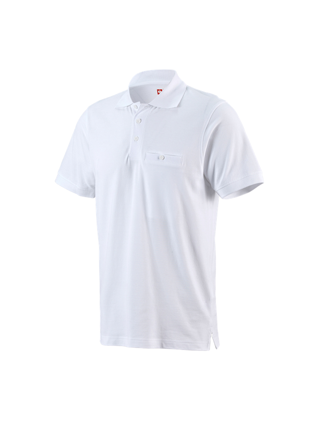 Trička, svetry & košile: e.s. Polo-Tričko cotton Pocket + bílá 2