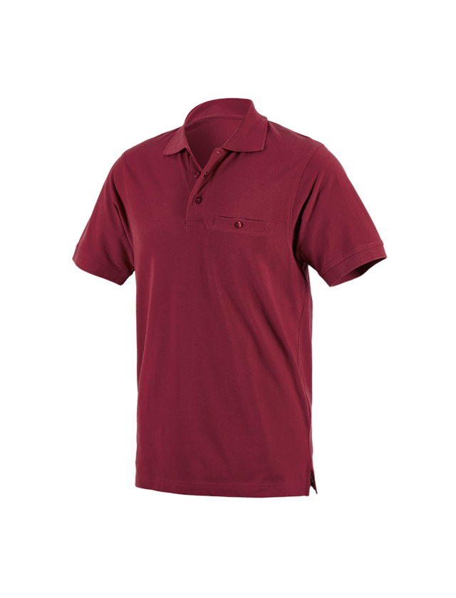 Trička, svetry & košile: e.s. Polo-Tričko cotton Pocket + bordó
