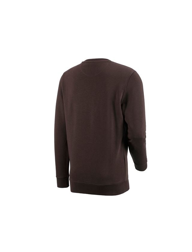 Trička, svetry & košile: e.s. Mikina poly cotton + hnědá 1
