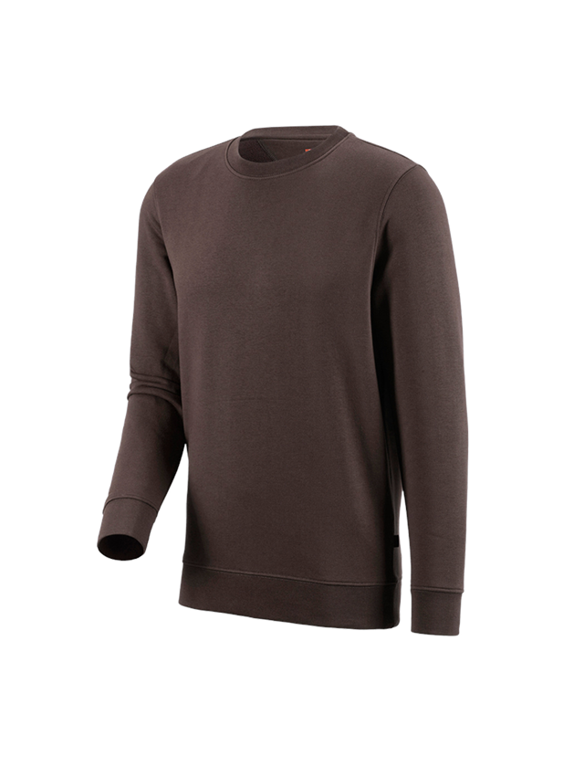 Trička, svetry & košile: e.s. Mikina poly cotton + kaštan