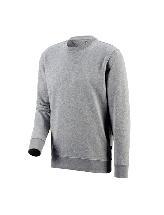 Trička, svetry & košile: e.s. Mikina poly cotton + šedý melír