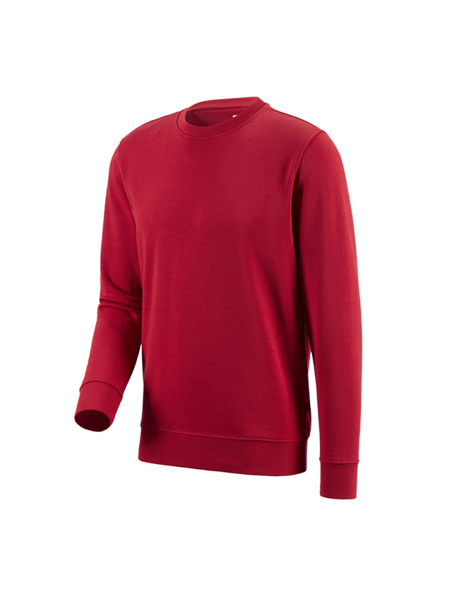 Trička, svetry & košile: e.s. Mikina poly cotton + červená