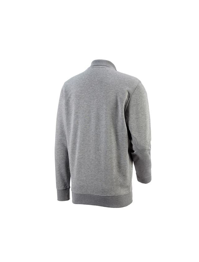 Trička, svetry & košile: e.s. Mikina poly cotton Pocket + šedý melír 1