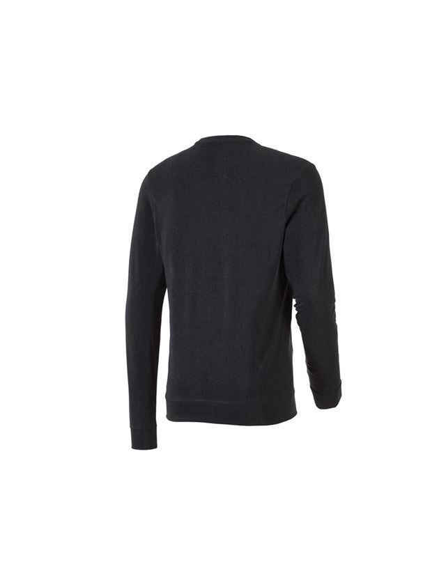 Trička, svetry & košile: e.s. triko s dlouhým rukávem cotton stretch + černá 3