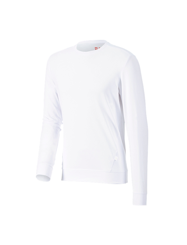 Trička, svetry & košile: e.s. triko s dlouhým rukávem cotton stretch + bílá 1