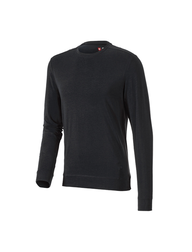 Trička, svetry & košile: e.s. triko s dlouhým rukávem cotton stretch + černá 3