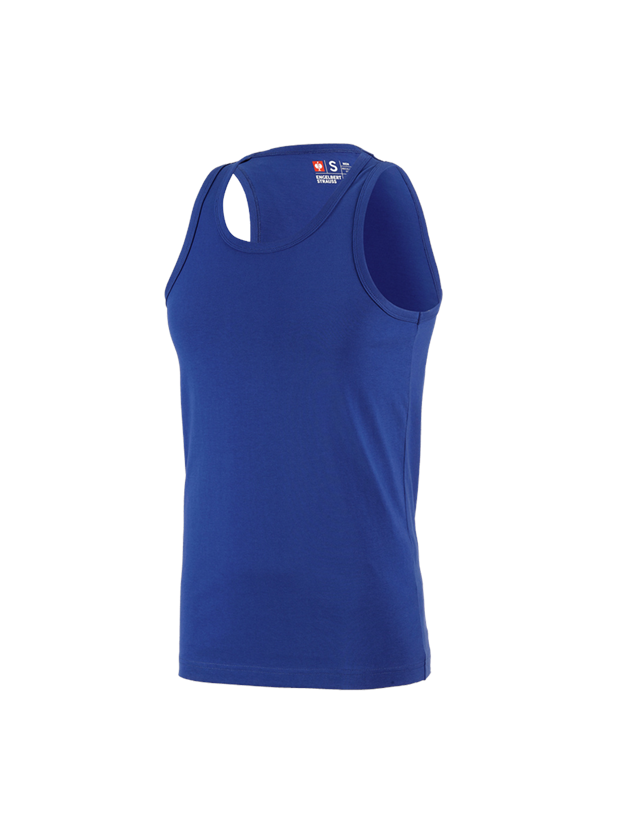 Trička, svetry & košile: e.s. Athletic- Tílko cotton + modrá chrpa