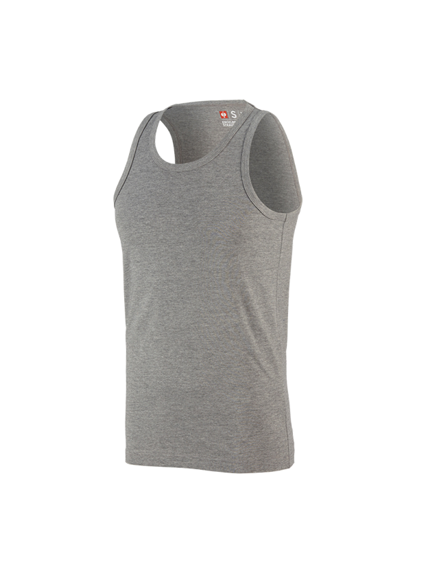 Trička, svetry & košile: e.s. Athletic- Tílko cotton + šedý melír