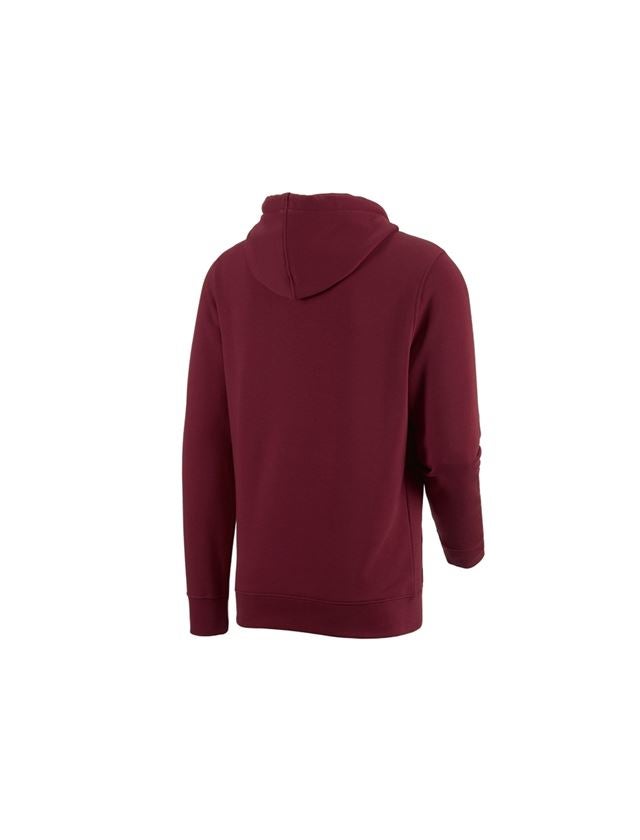 Trička, svetry & košile: e.s. Mikina s kapucí poly cotton + bordó 2