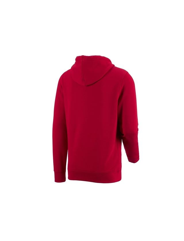 Trička, svetry & košile: e.s. Mikina s kapucí poly cotton + ohnivě červená 1