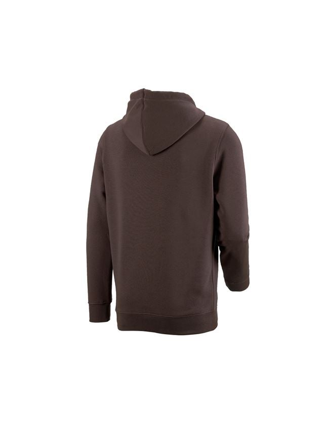 Trička, svetry & košile: e.s. Mikina s kapucí poly cotton + kaštan 1
