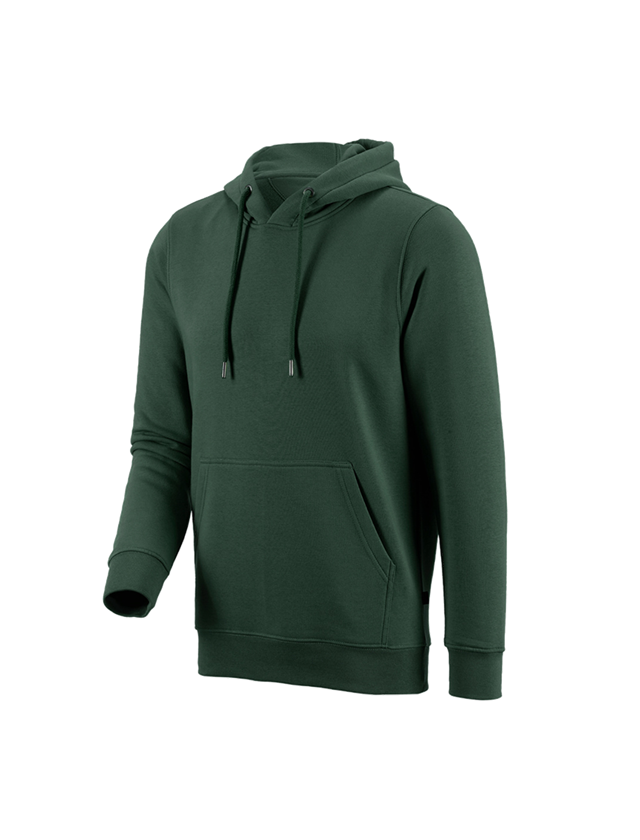 Trička, svetry & košile: e.s. Mikina s kapucí poly cotton + zelená