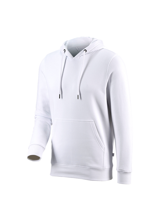 Trička, svetry & košile: e.s. Mikina s kapucí poly cotton + bílá 1
