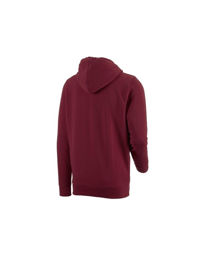 Trička, svetry & košile: e.s. Hoody-Bunda Sweat poly cotton + bordó 1