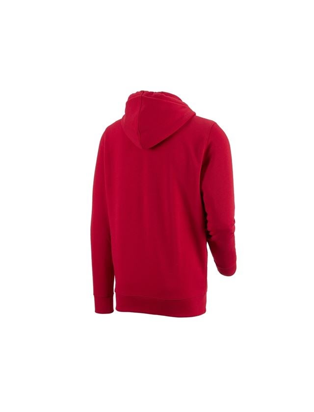 Trička, svetry & košile: e.s. Hoody-Bunda Sweat poly cotton + ohnivě červená 1
