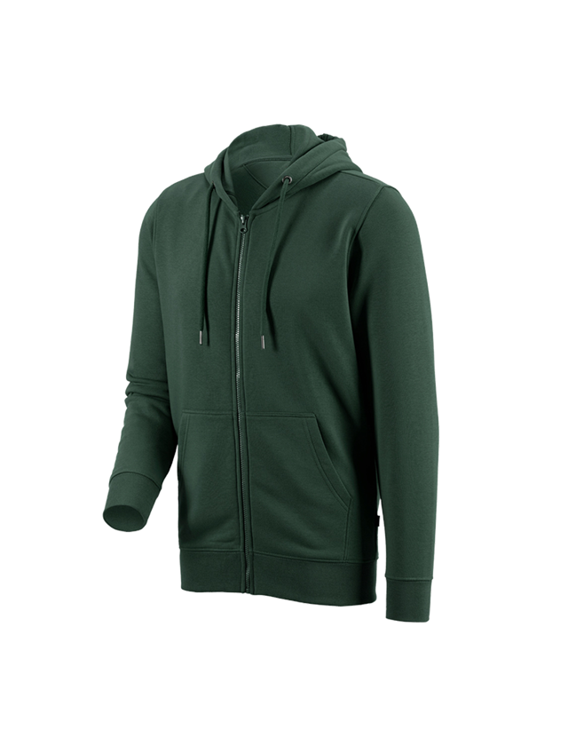 Trička, svetry & košile: e.s. Hoody-Bunda Sweat poly cotton + zelená 1