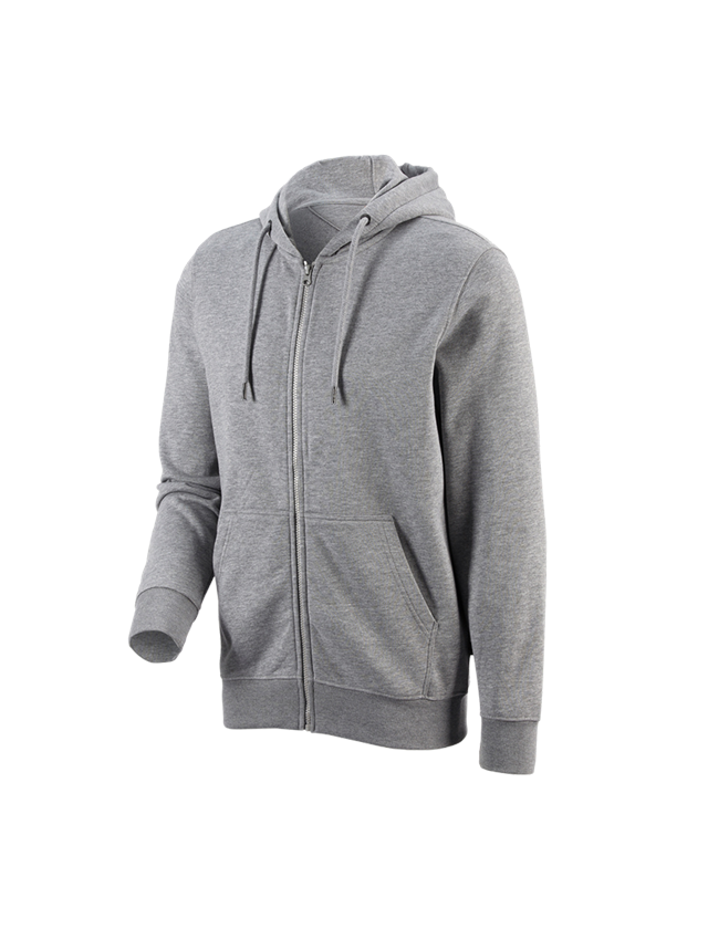 Trička, svetry & košile: e.s. Hoody-Bunda Sweat poly cotton + šedý melír 1