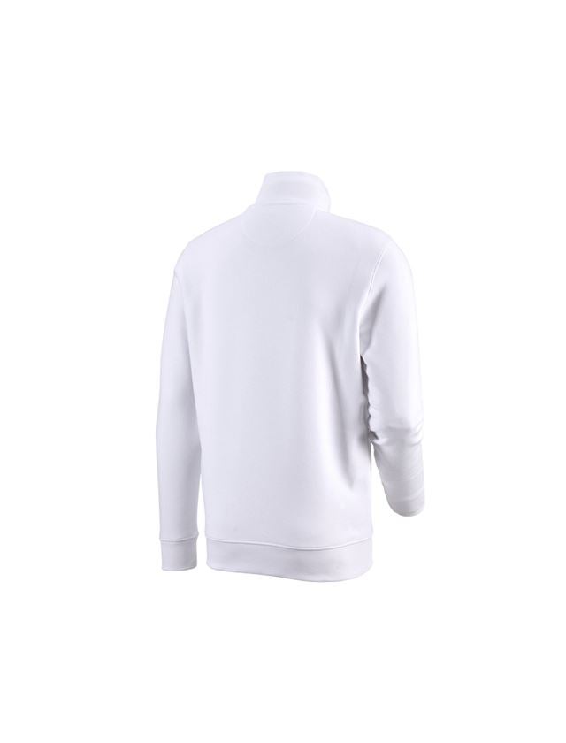 Trička, svetry & košile: e.s. ZIP-Mikina poly cotton + bílá 1