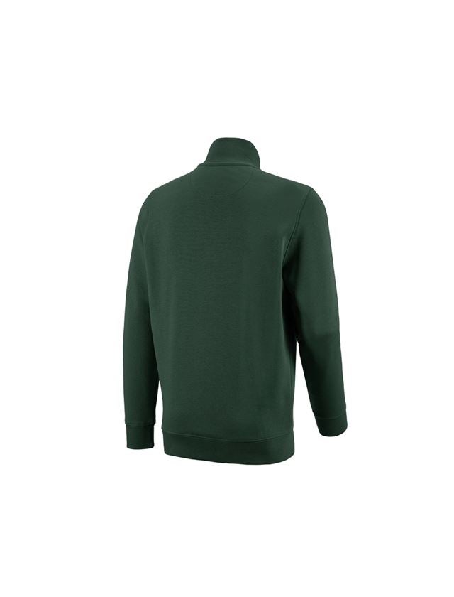 Trička, svetry & košile: e.s. ZIP-Mikina poly cotton + zelená 1