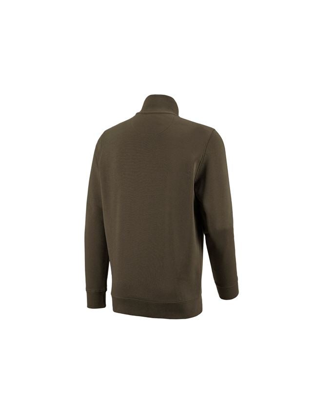 Trička, svetry & košile: e.s. ZIP-Mikina poly cotton + olivová 1