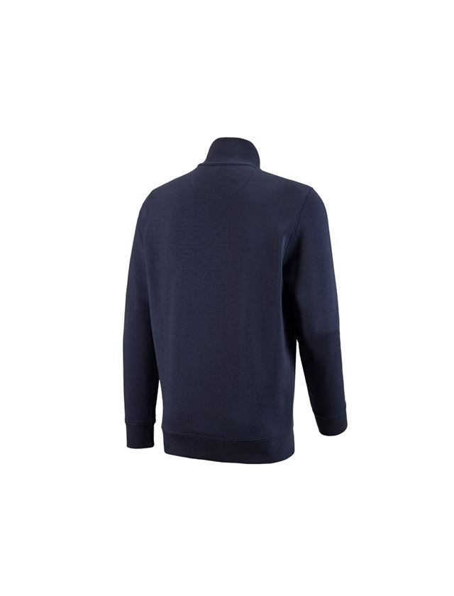 Trička, svetry & košile: e.s. ZIP-Mikina poly cotton + tmavomodrá 1