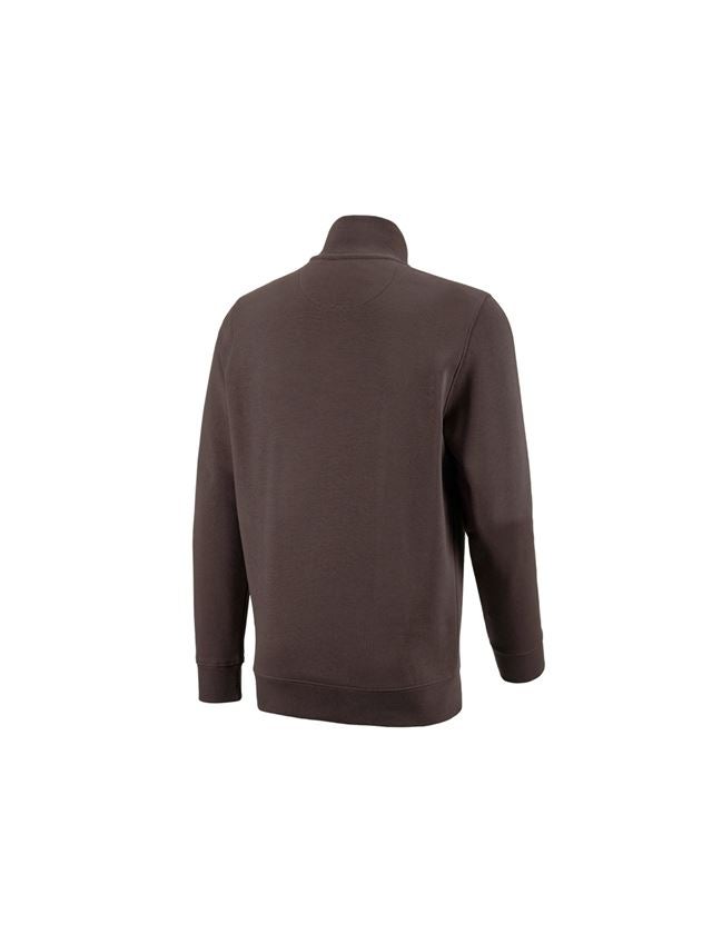 Trička, svetry & košile: e.s. ZIP-Mikina poly cotton + kaštan 3