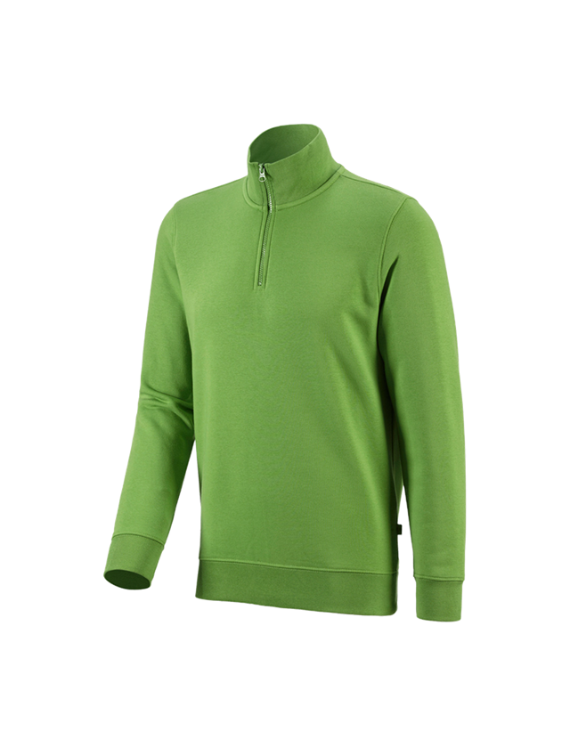 Trička, svetry & košile: e.s. ZIP-Mikina poly cotton + mořská zelená