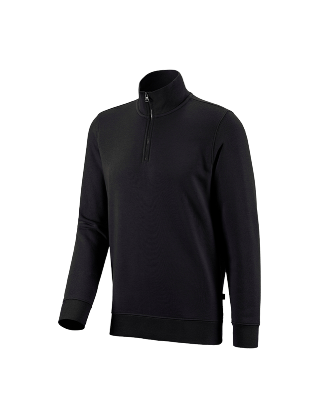 Trička, svetry & košile: e.s. ZIP-Mikina poly cotton + černá 2