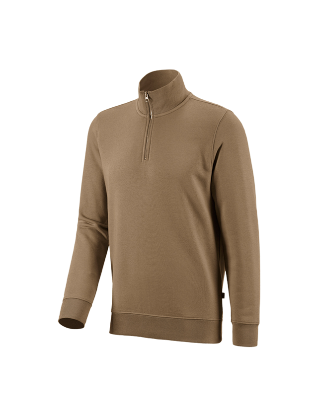 Trička, svetry & košile: e.s. ZIP-Mikina poly cotton + khaki
