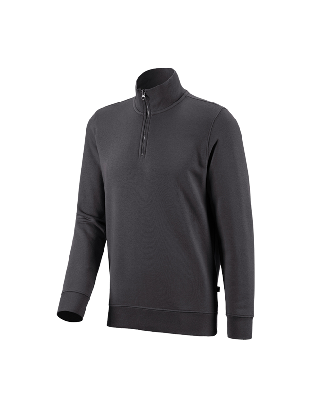 Trička, svetry & košile: e.s. ZIP-Mikina poly cotton + antracit 1