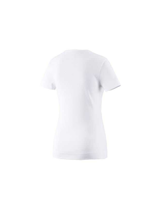 Trička | Svetry | Košile: e.s. Tričko cotton V-Neck, dámské + bílá 1