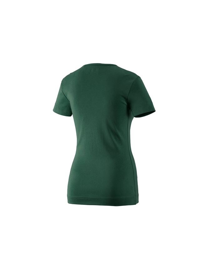 Trička | Svetry | Košile: e.s. Tričko cotton V-Neck, dámské + zelená 3
