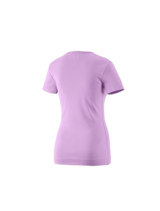 Trička | Svetry | Košile: e.s. Tričko cotton V-Neck, dámské + levandulová 1