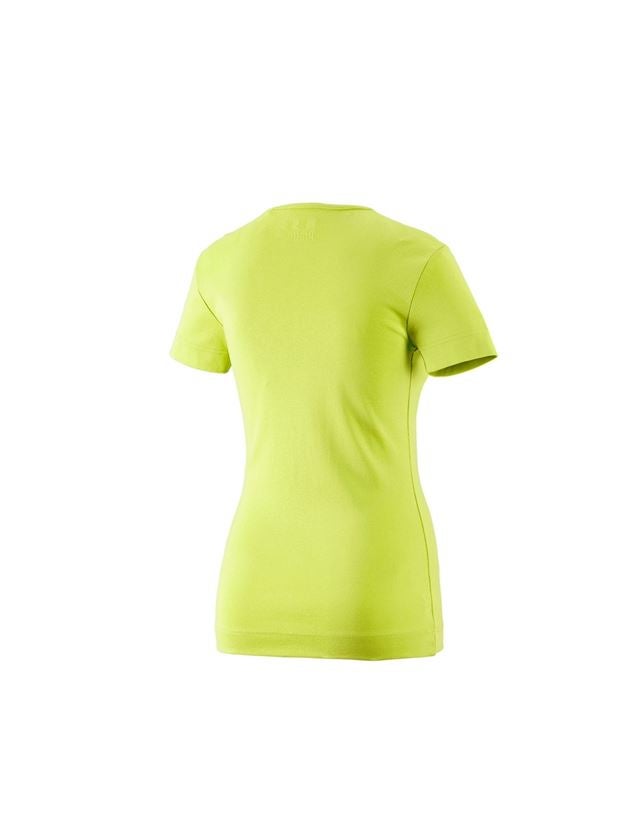 Trička | Svetry | Košile: e.s. Tričko cotton V-Neck, dámské + májové zelená 1