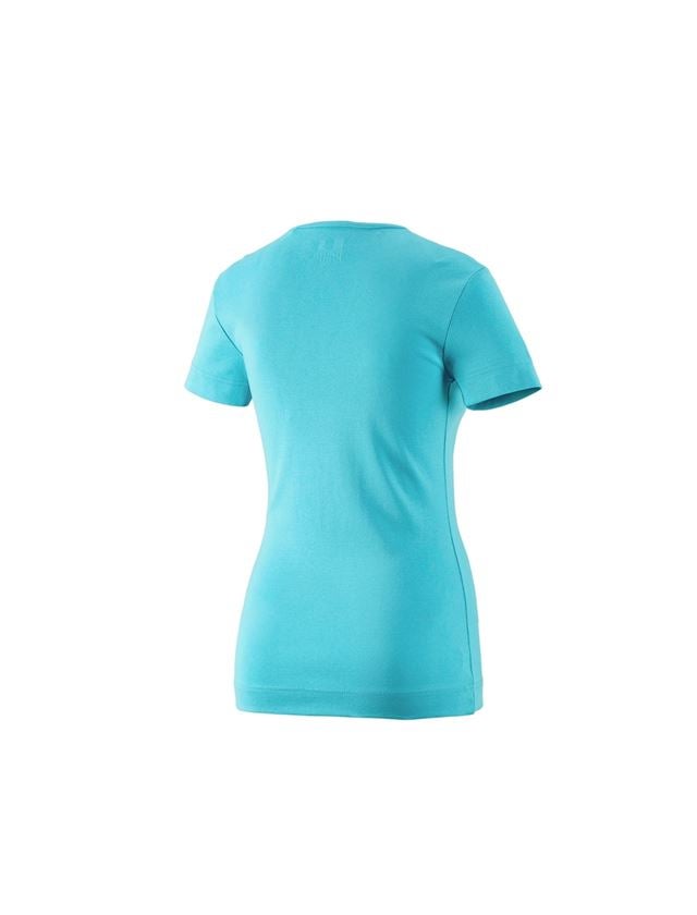 Trička | Svetry | Košile: e.s. Tričko cotton V-Neck, dámské + modrá capri 3