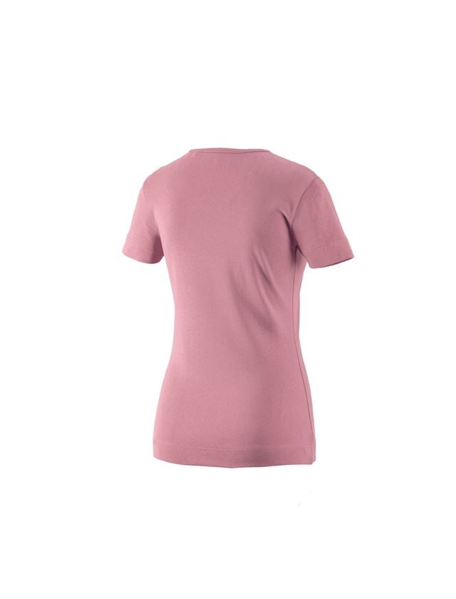 Trička | Svetry | Košile: e.s. Tričko cotton V-Neck, dámské + starorůžová 1