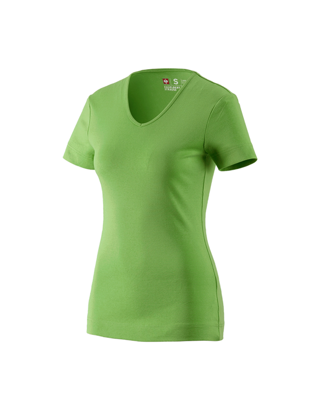 Instalatéři: e.s. Tričko cotton V-Neck, dámské + mořská zelená