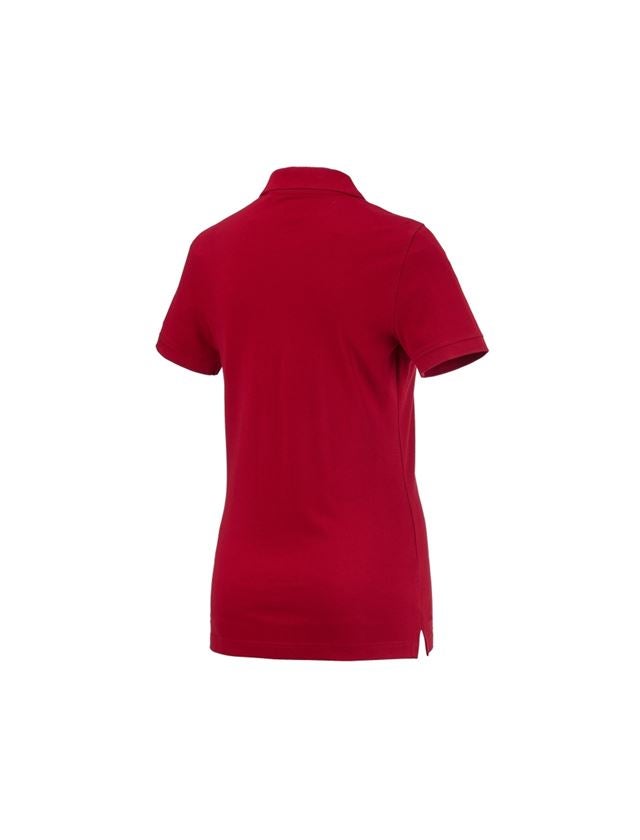 Témata: e.s. Polo-Tričko cotton, dámské + ohnivě červená 1