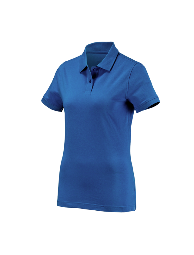 Trička | Svetry | Košile: e.s. Polo-Tričko cotton, dámské + enciánově modrá