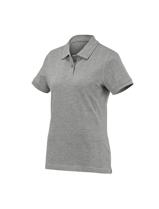 Trička | Svetry | Košile: e.s. Polo-Tričko cotton, dámské + šedý melír