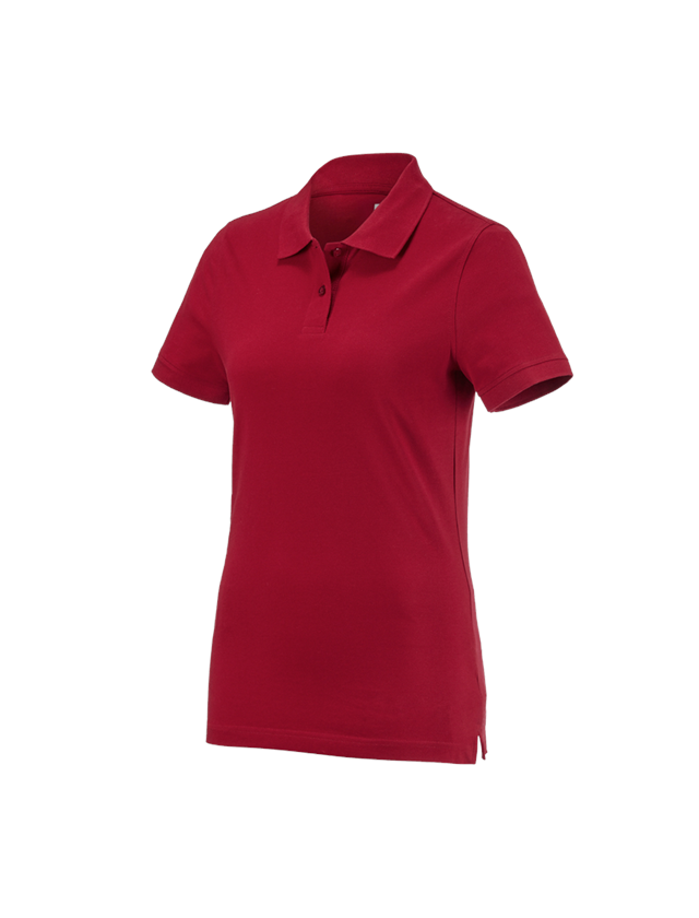 Témata: e.s. Polo-Tričko cotton, dámské + červená