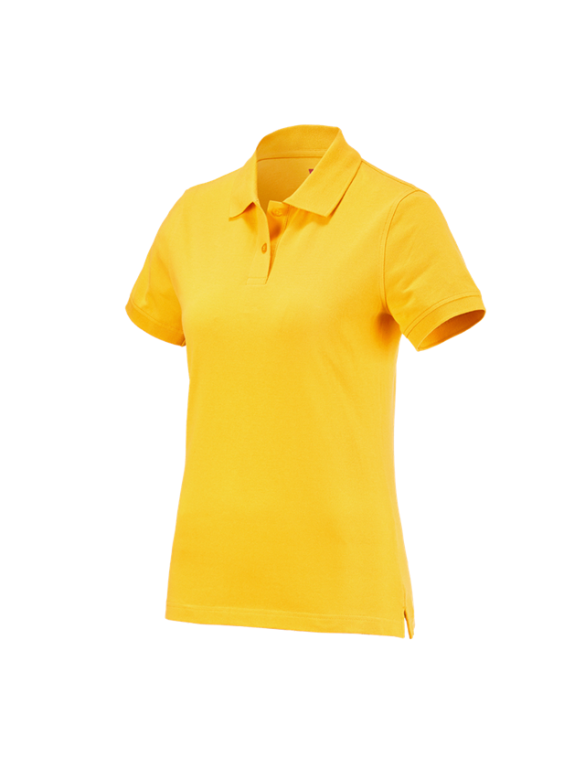 Trička | Svetry | Košile: e.s. Polo-Tričko cotton, dámské + žlutá