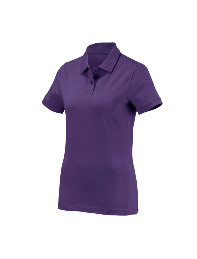 Trička | Svetry | Košile: e.s. Polo-Tričko cotton, dámské + jasně fialová