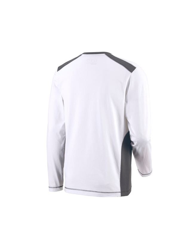 Trička, svetry & košile: Triko s dlouhým rukávem cotton e.s.active + bílá/antracit 3