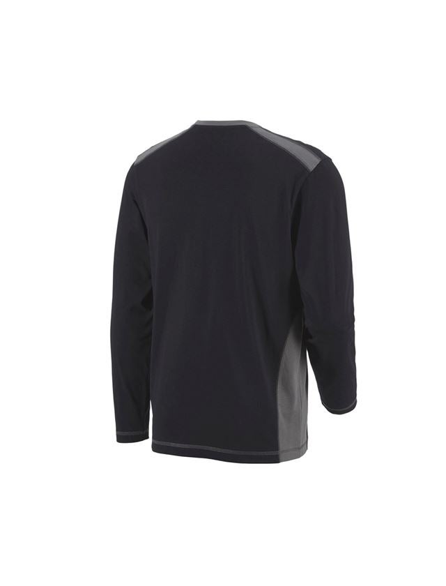 Trička, svetry & košile: Triko s dlouhým rukávem cotton e.s.active + černá/antracit 3