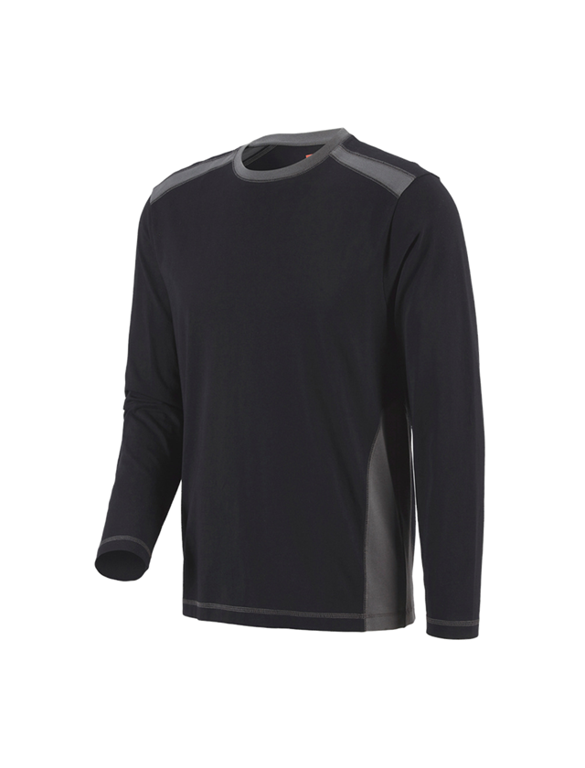 Trička, svetry & košile: Triko s dlouhým rukávem cotton e.s.active + černá/antracit 2