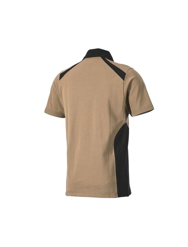 Trička, svetry & košile: Polo-Tričko cotton e.s.active + khaki/černá 2