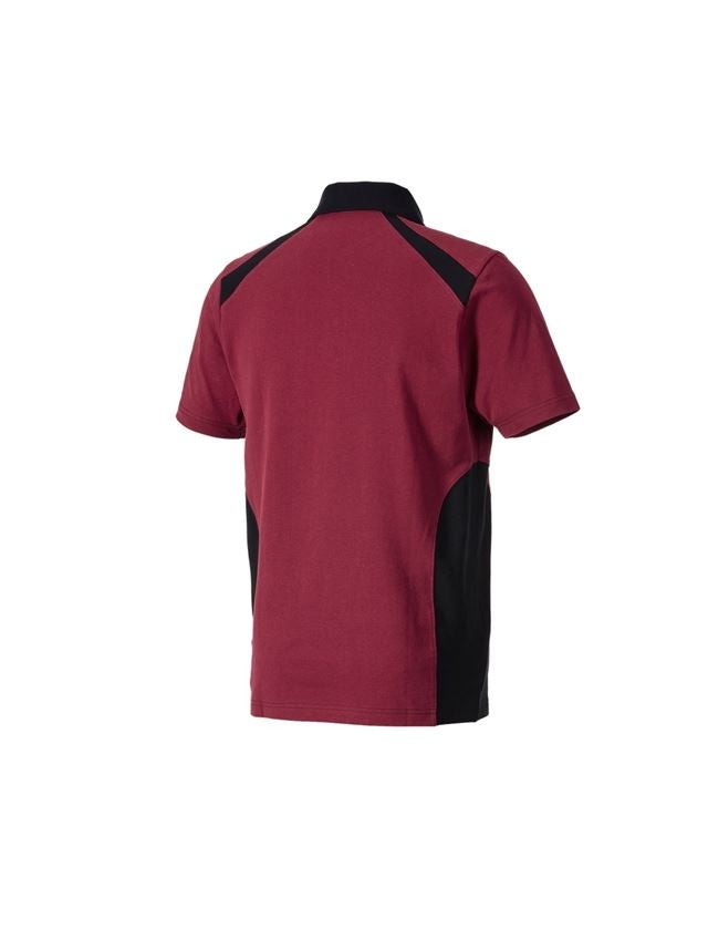 Trička, svetry & košile: Polo-Tričko cotton e.s.active + bordó/černá 1